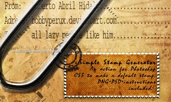 Simple Stamp Generator Ps Action