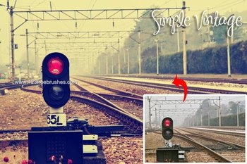 Simple Vintage Effect Photoshop Action
