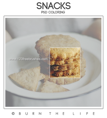 Snacks effect photoshop action