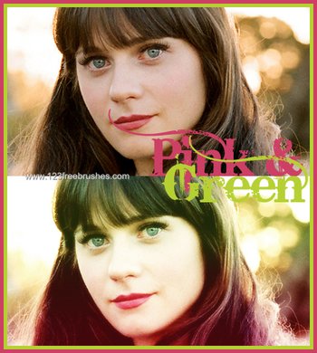 Soft Pink And Green Ps Action
