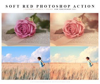 Soft Red Effect Photoshop Action