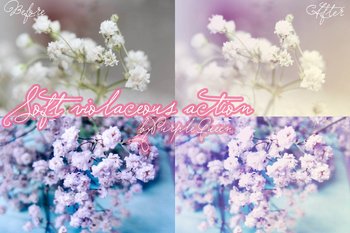 Soft Violaceous Photoshop Action