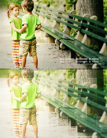 Squares Effect Photoshop Action