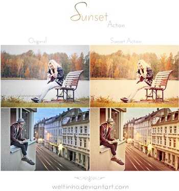 Sunset Photoshop Actions