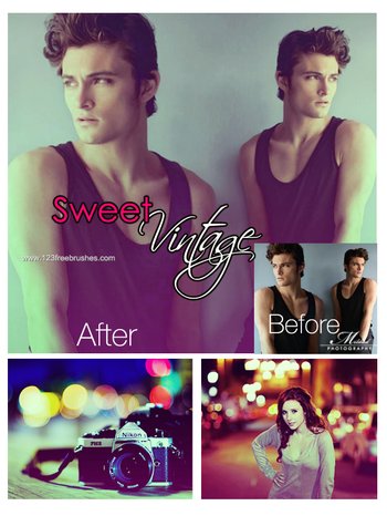 Sweet Vintage Effect Photoshop Action