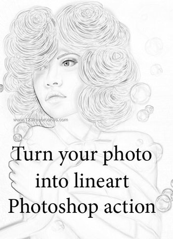 Turn Your Photo Into Lineart Ps Action