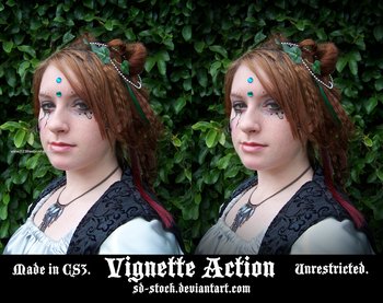 Vignette effect photoshop action