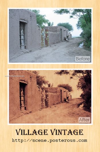 Village Vintage Effect Photoshop Action