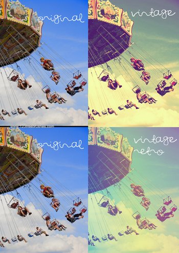 Vintage And Retro Colour Effect Photoshop Action