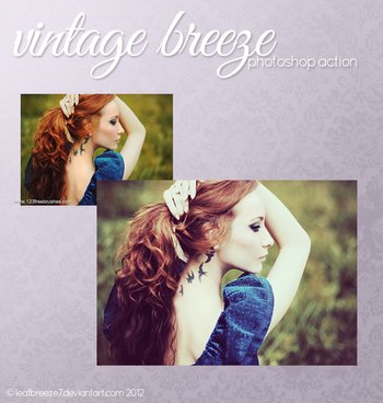 Vintage Breeze Effect Photoshop Action