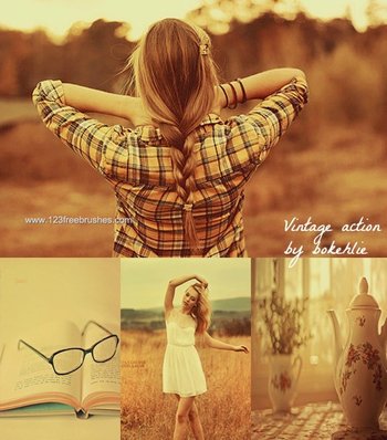Vintage By Bokehlie Effect Photoshop Action