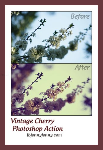 Vintage Cherry Effect Photoshop Action