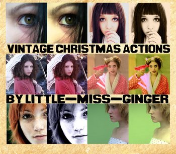 Vintage Christmas Effect Photoshop Action