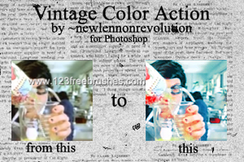 Vintage Coloring Effect Photoshop Action