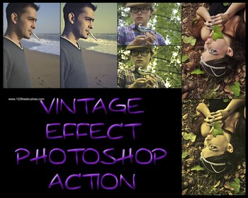 Vintage Effect Effect Photoshop Action