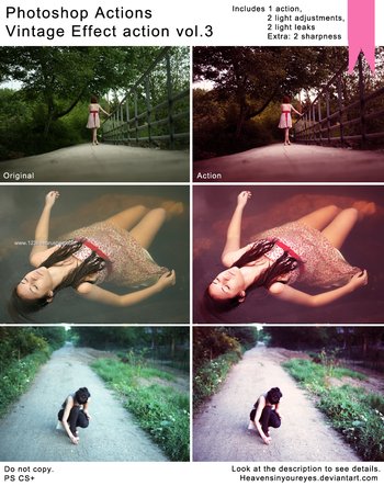 Vintage Effect Effect Photoshop Action