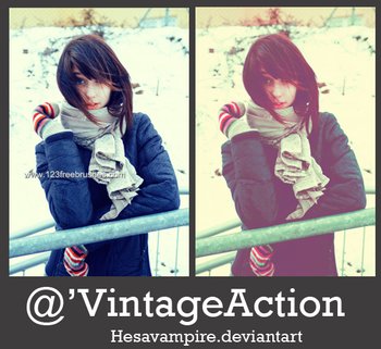 Vintage Effect Photoshop Action