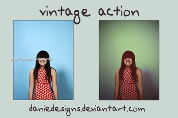 Vintage Effect Photoshop Action