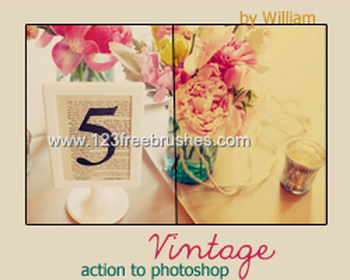 Vintage Effect Photoshop Action
