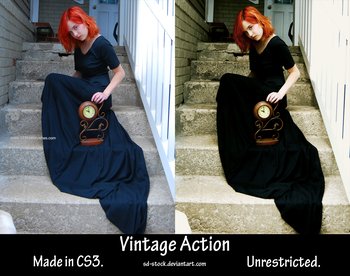 Vintage Effect Photoshop Action