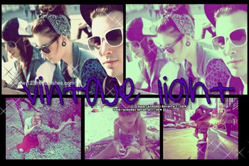Vintage Light Effect Photoshop Action