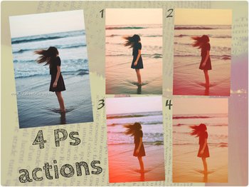 Vintage Light Leaks Effect Photoshop Action