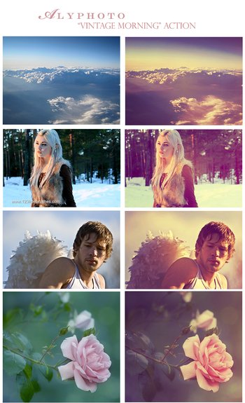 Vintage Morning Effect Photoshop Action
