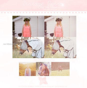 Vintage Retro Effect Photoshop Action