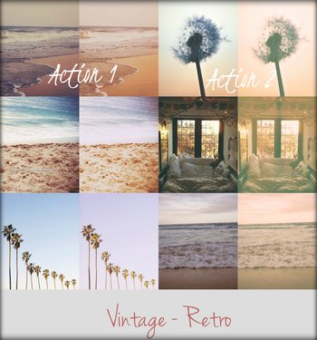 Vintage Retro Pack Effect Photoshop Action