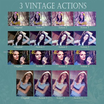 Vintage Set Effect Photoshop Action