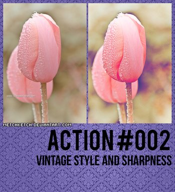 Vintage Style And Sharpness Effect Photoshop Action