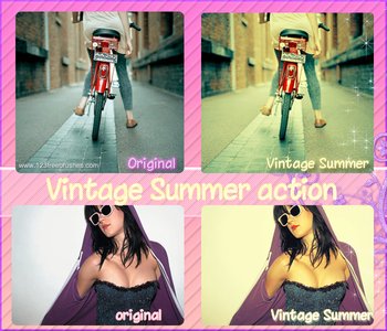 Vintage Summer Effect Photoshop Action