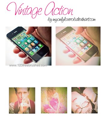 Vintage Works For Hq Effect Photoshop Action