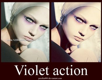 Violet Color Effect Photoshop Action