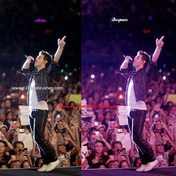 Violet Color Effect Photoshop Action