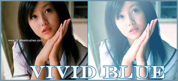 Vivid Blue Photoshop Action
