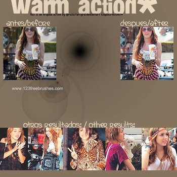 warm Effect Photoshop Action