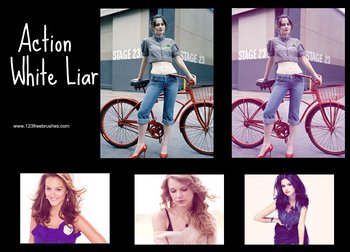 White Liar Effect Photoshop Action