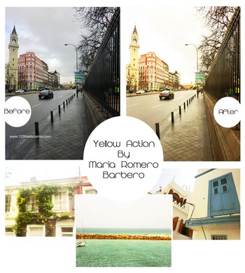 Yellow Effect Photoshop Action
