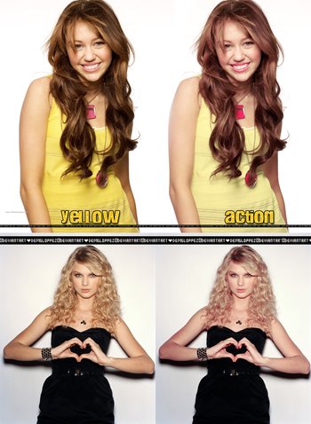 Yellow Effect Photoshop Action