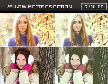 Yellow Matte Photoshop Action