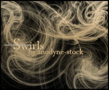 Abstract Swirls Free Photoshop Brushes