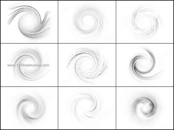 Smoke Swirls Photoshop Brushes Free