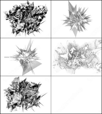 Abstract 3D Max Brushes Photoshop