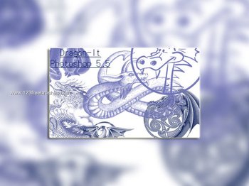 Free Dragon Brushes for Photoshop