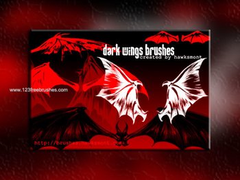 Dark Wings Brushes Photoshop