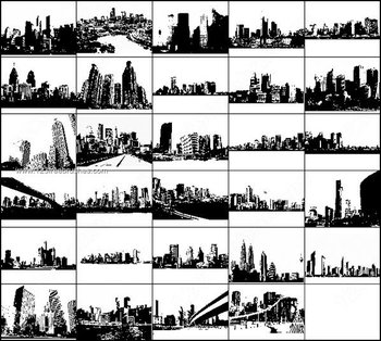 Free City Skylines Photoshop Brushes
