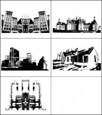 Architecture House – Industry – Skyline Photoshop Brushes