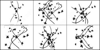 Leaf and Line Brushes Photoshop
