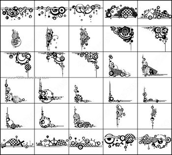 Free Decorative Corner Photoshop Brushes